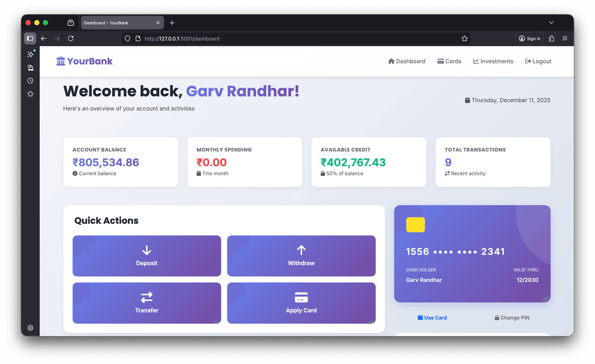 Online Banking System